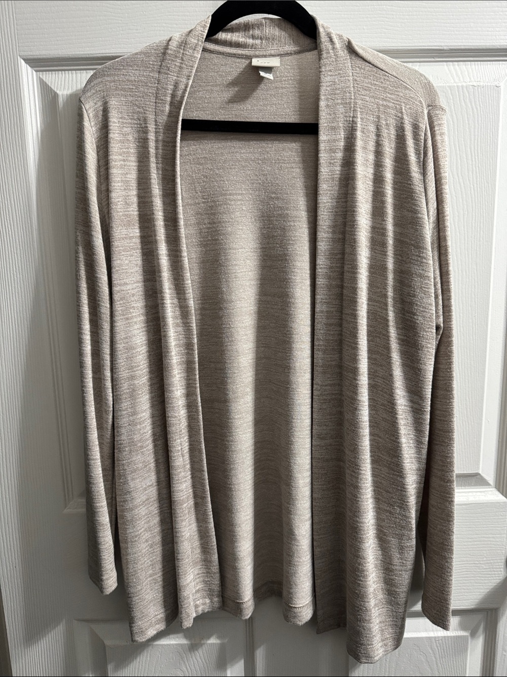A new day- Light Taupe Open-Front Women's Cardigan Sweater
